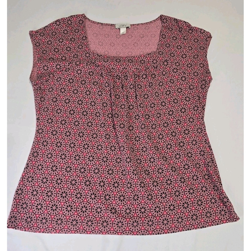 Loft Women's XL Medallion‎ Print Blouse